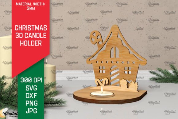 3D Christmas Candle Holder Laser Cut: A Creative and Practical Design Option