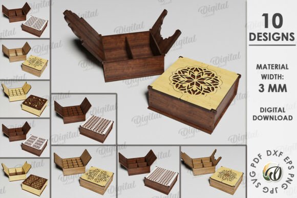 3D Decorative Boxes Bundle Laser Cut: Creative Possibilities for Every Space