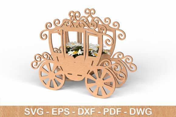 3D Fairy Carriage Flower Holder: A Magical Design for Modern Creativity