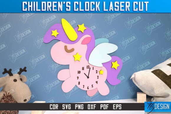 3D Laser-Cut Kids Clock for Creative Spaces