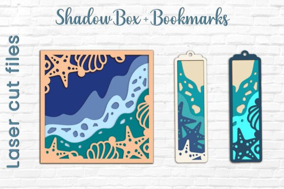 3D Sea Waves, Summer Shadow Box Bookmark: A Unique Blend of Art and Functionality