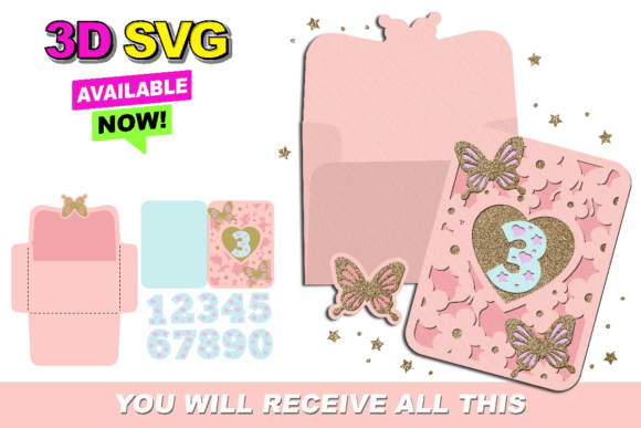 Butterfly Card and Envelope 3D SVG: A Strategic Tool for Creative Professionals
