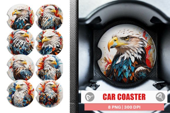 Car Coaster 3D Eagle Painting: Elevating Your Driving Experience