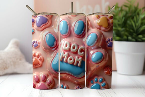Celebrating Creativity with the 3D Dog Mom Inflated Tumbler Wrap