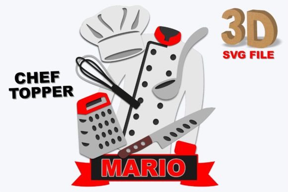 Chef Topper 3D SVG: A Versatile Tool for Creative Cake Design and More