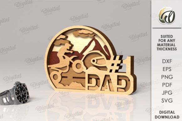 How to Use 3D Father’s Day Layered Decor Laser Cut in Your Creative Workflow