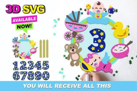 How to Use Baby Cake Topper 3D SVG for Creative Projects