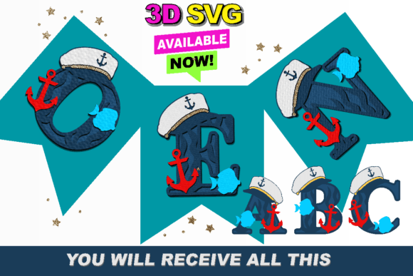 Nautical Alphabet 3D SVG: A Strategic Design Tool for Creative and Business Applications
