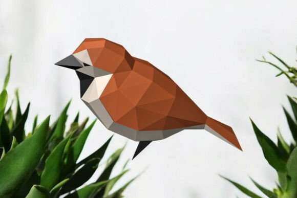 Sparrow Bird - 3d Papercraft