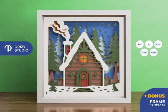 Winter Cabin 3D Layered Paper Cut: A Strategic Creative Tool for Unique Projects